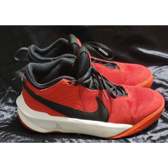 Nike Hustle DX SU-21 Red Black Boys Sneakers Shoes Size 6y Lace-Up - Picture 8 of 14